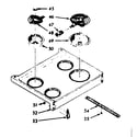 Kenmore 1039137040 main top section diagram