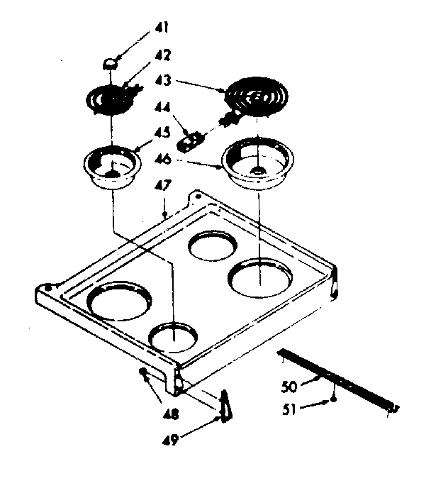 Kenmore 1039177020 main top section diagram