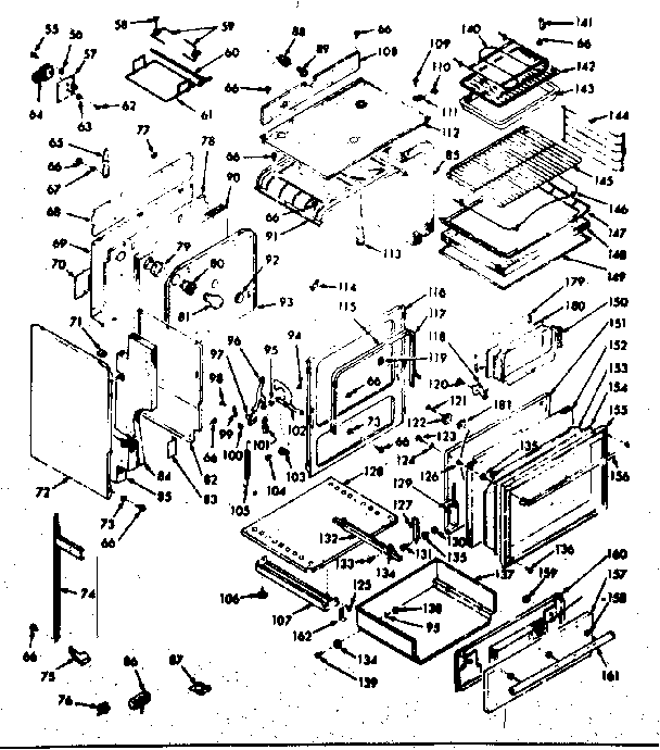 Kenmore 1039177020 body section diagram