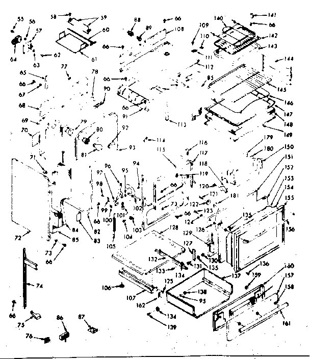 Kenmore 1039177020 body section diagram