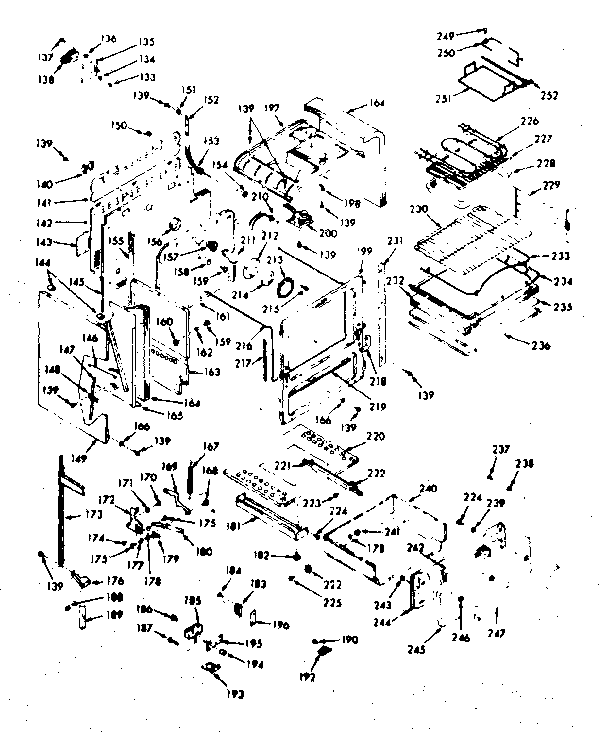 Kenmore 1039377020 body section diagram