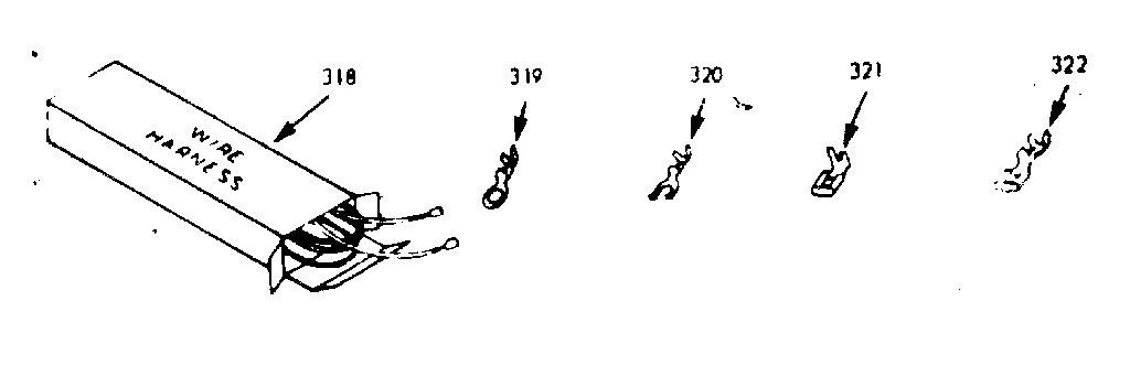 Kenmore 1039377020 wire harnesses & components diagram