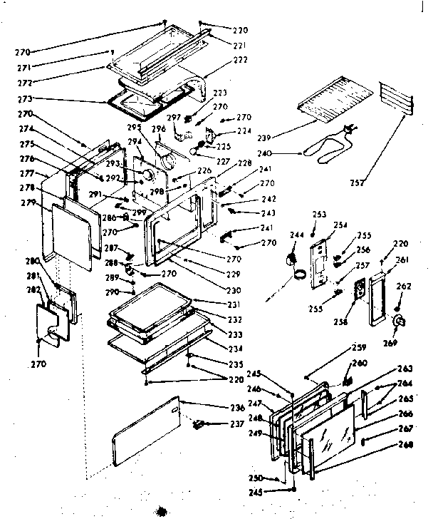 Kenmore 1039717000 upper body section diagram