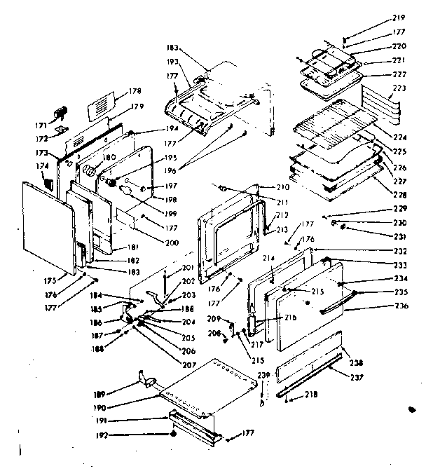 Kenmore 1039747020 lower body section diagram