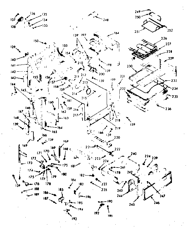 Kenmore 1039877000 body section diagram