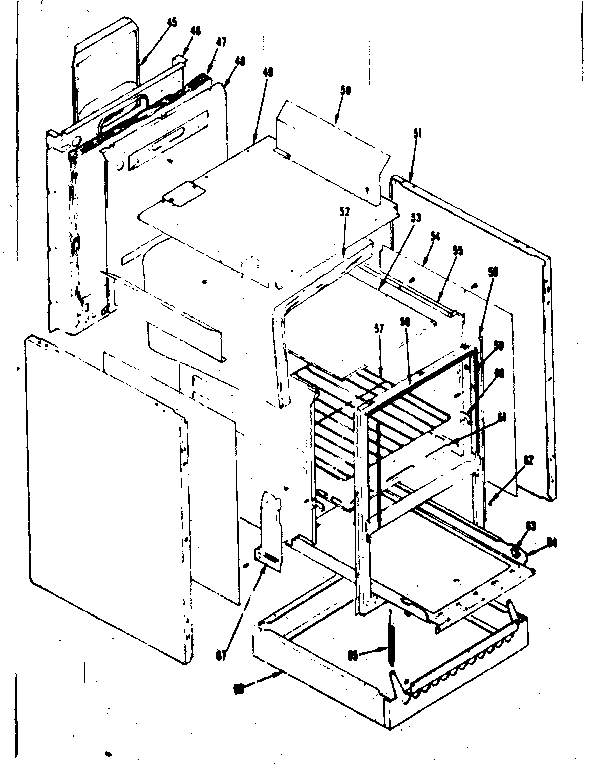 Kenmore 1197087020 body section diagram