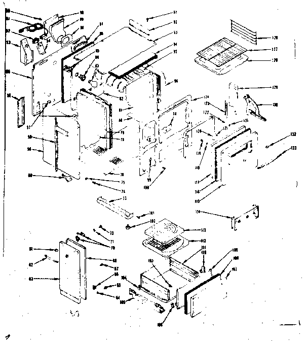 Kenmore 1197666860 body section diagram