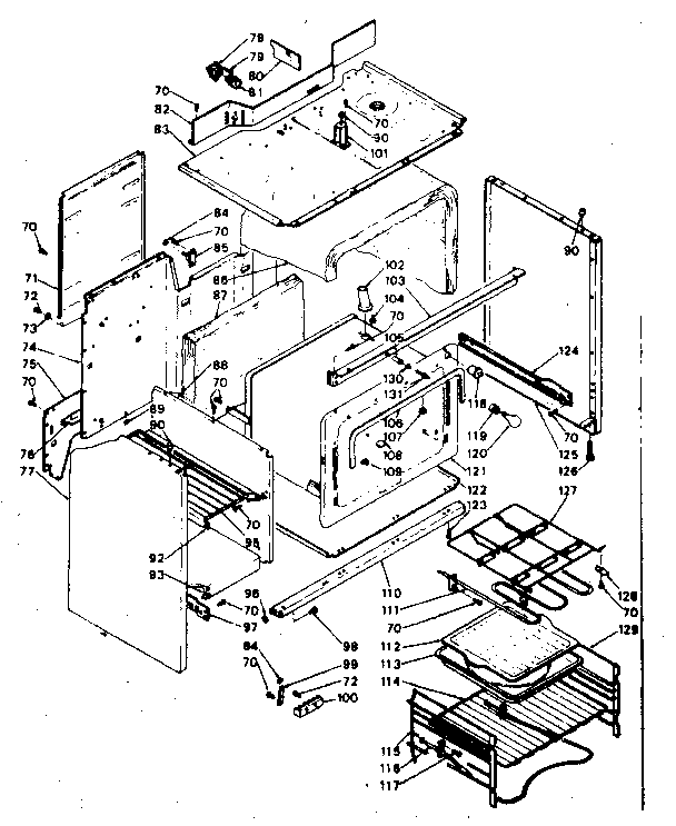 Kenmore 6289427021 body assembly diagram