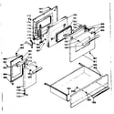 Kenmore 6289427001 doors and drawer diagram