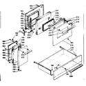 Kenmore 6289447040 doors and drawer diagram