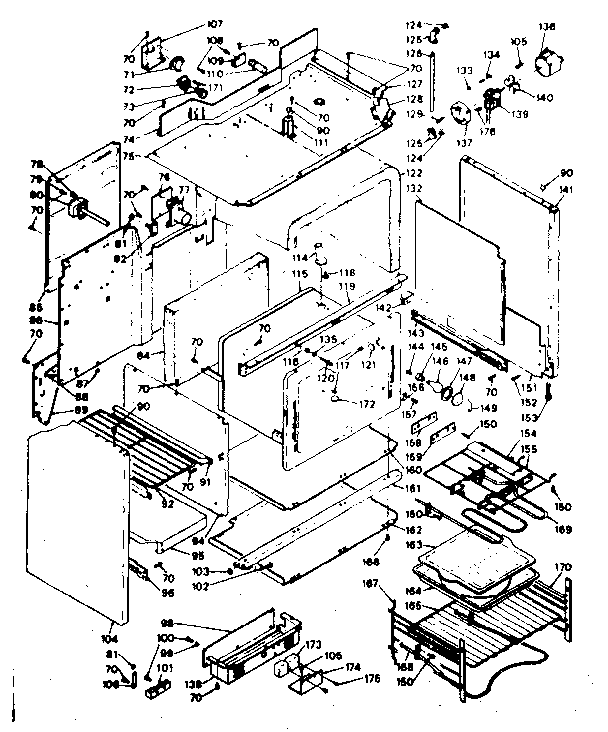 Kenmore 6289477001 body assembly diagram