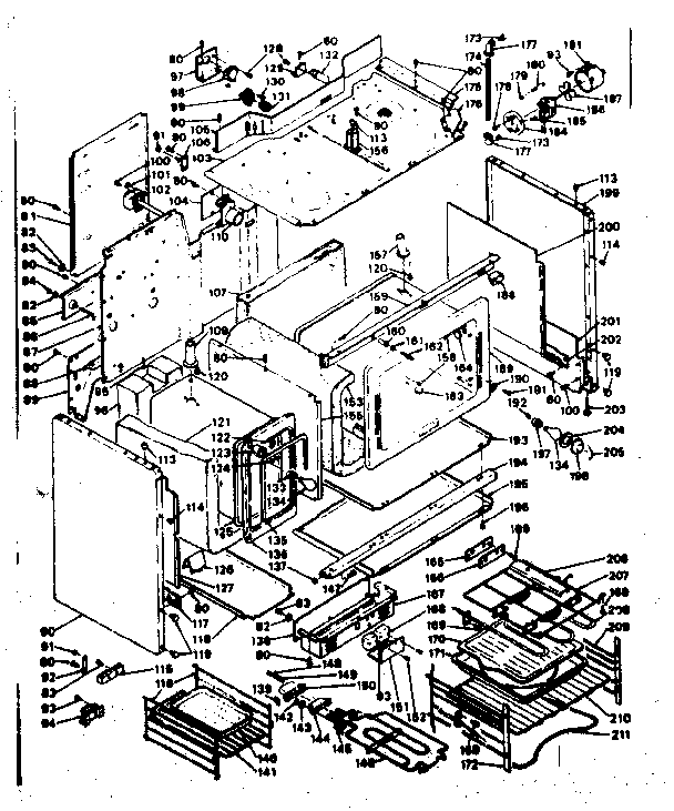 Kenmore 6289497020 body assembly diagram