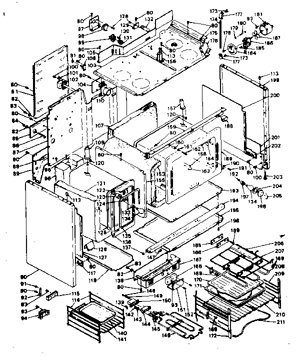 Kenmore 6289497021 body assembly diagram