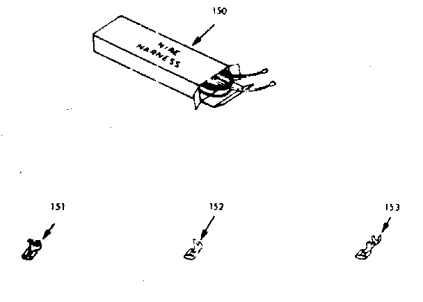 Kenmore 6479127020 wire harnesses & components diagram