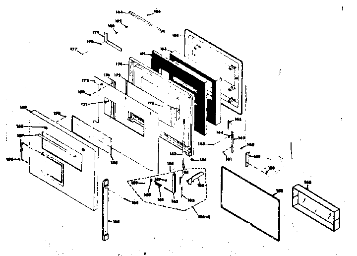 Kenmore 8504277000 upper porcelain door section diagram