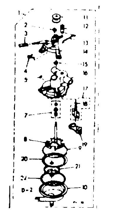 Kenmore 1106904401 pump assembly diagram