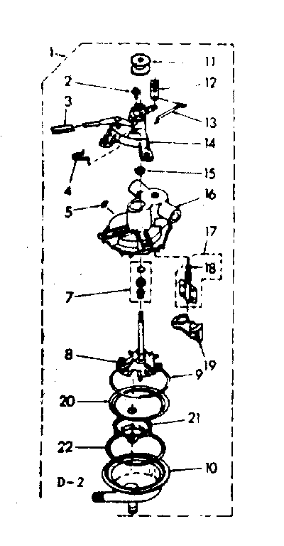 Kenmore 1106905500 pump assembly diagram