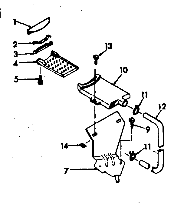Kenmore 1106904501 filter assembly diagram