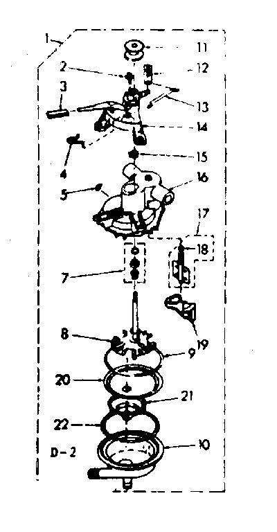 Kenmore 1106904501 pump assembly diagram