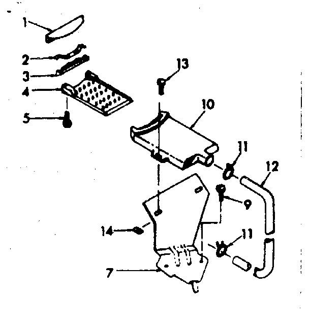 Kenmore 1106904552 filter assembly diagram