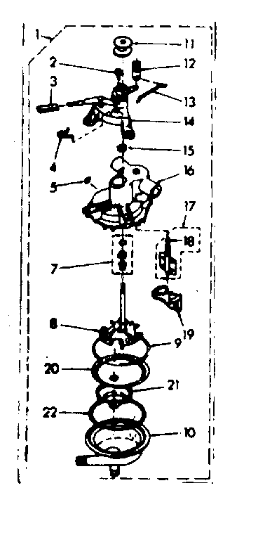 Kenmore 1106904552 pump assembly diagram
