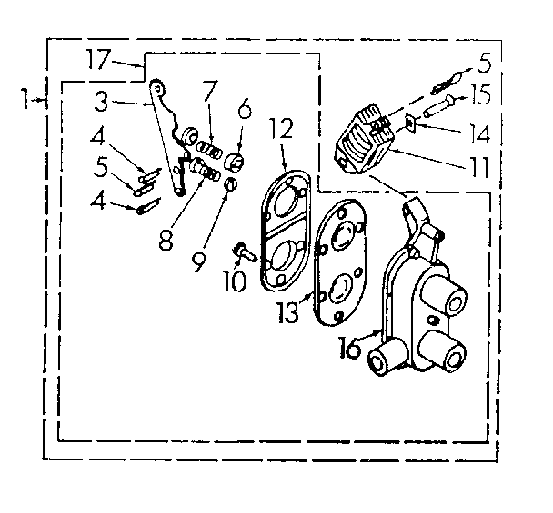 Kenmore 1106905504 two way valve assembly diagram