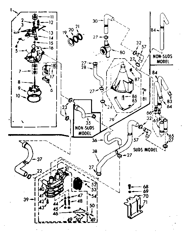 Kenmore 1106905651 water system diagram
