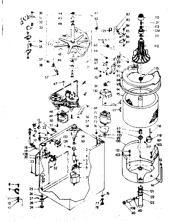 Kenmore 1106904751 machine sub-assembly diagram