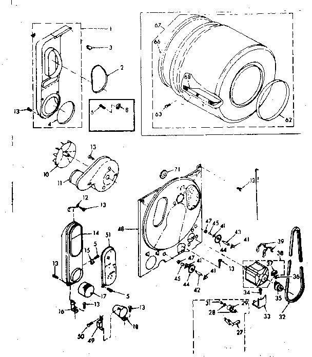 Kenmore 1106907600 bulkhead assembly diagram