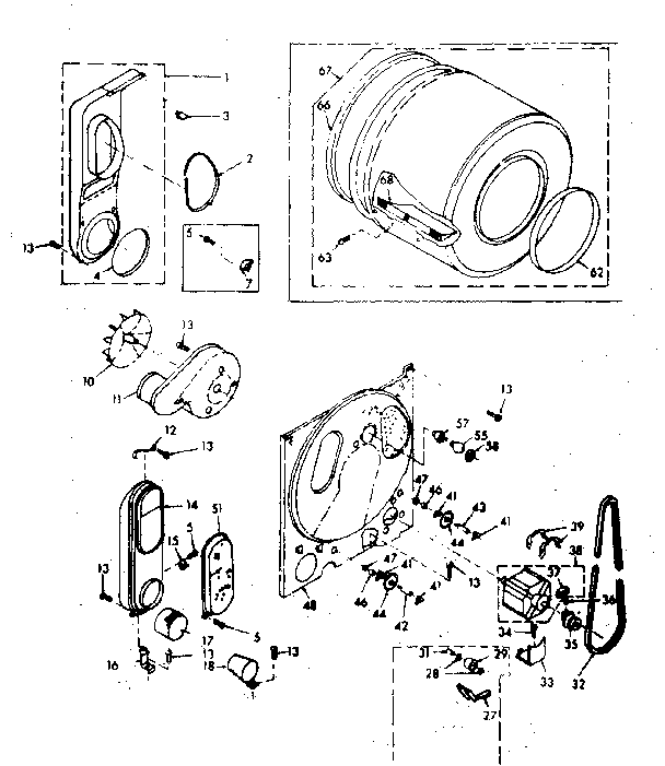 Kenmore 1106907702 bulkhead assembly diagram