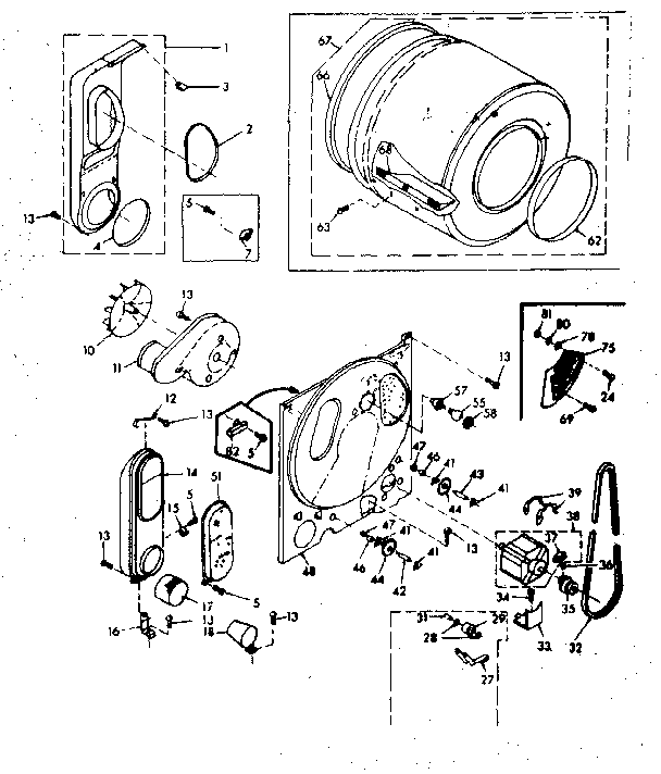 Kenmore 1106907803 bulkhead assembly diagram