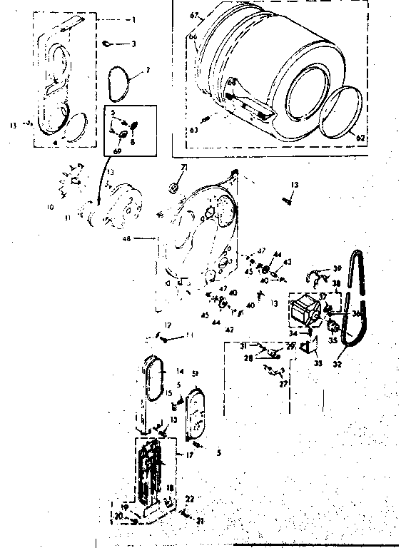 Kenmore 1106908502 bulkhead assembly diagram