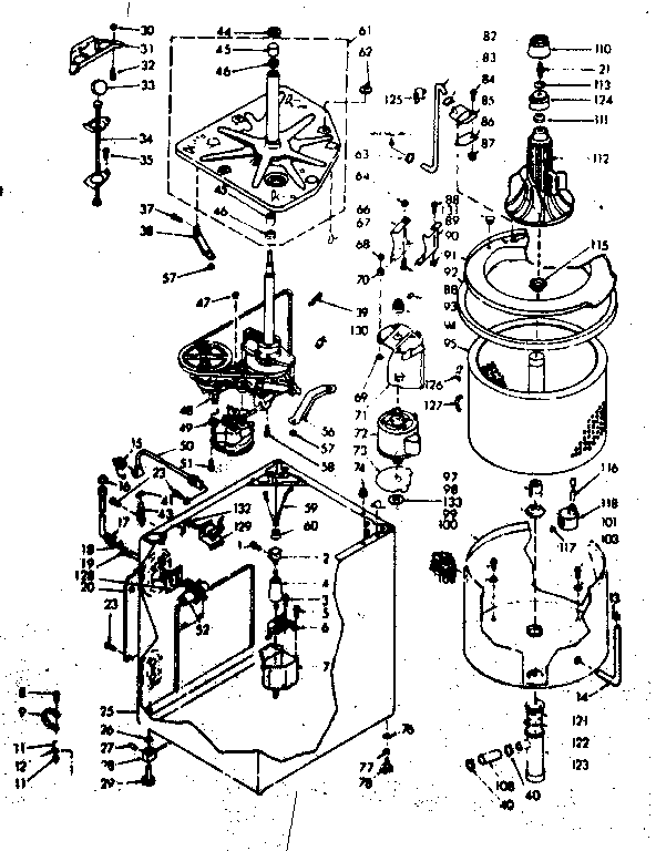 Kenmore 1106914751 machine sub-assembly diagram