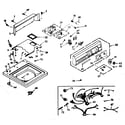 Kenmore 1106914751 top and console assembly diagram