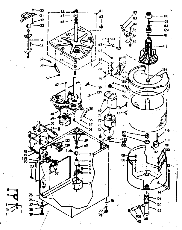 Kenmore 1106914702 machine sub-assembly diagram