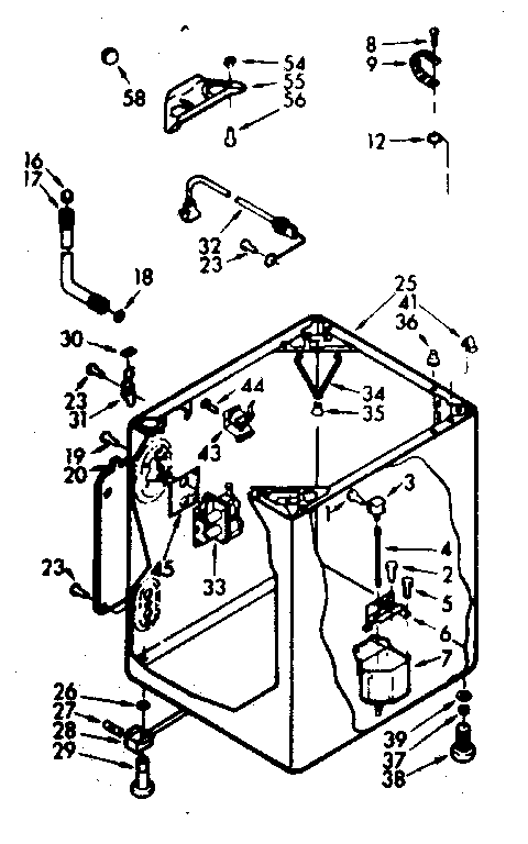 Kenmore 1106915756 cabinet parts diagram