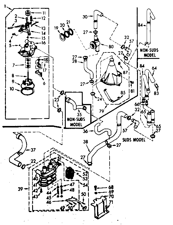 Kenmore 1106915756 water system diagram