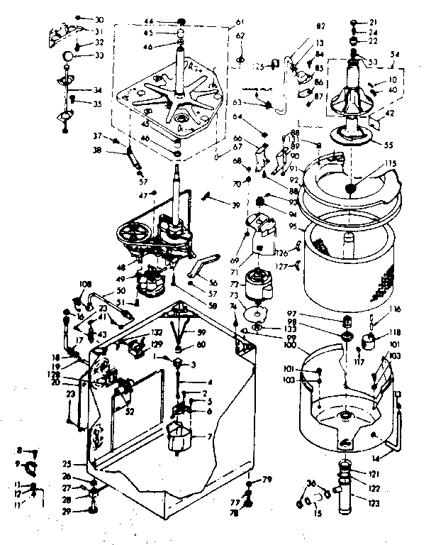 Kenmore 1106914800 machine sub-assembly diagram