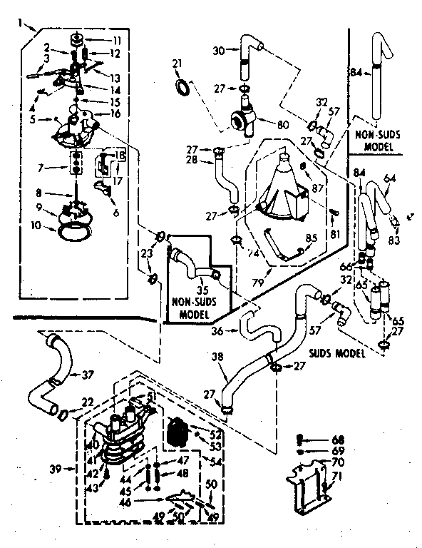 Kenmore 1106915803 water system diagram