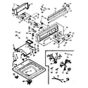 Kenmore 1106914853 top and console assembly diagram