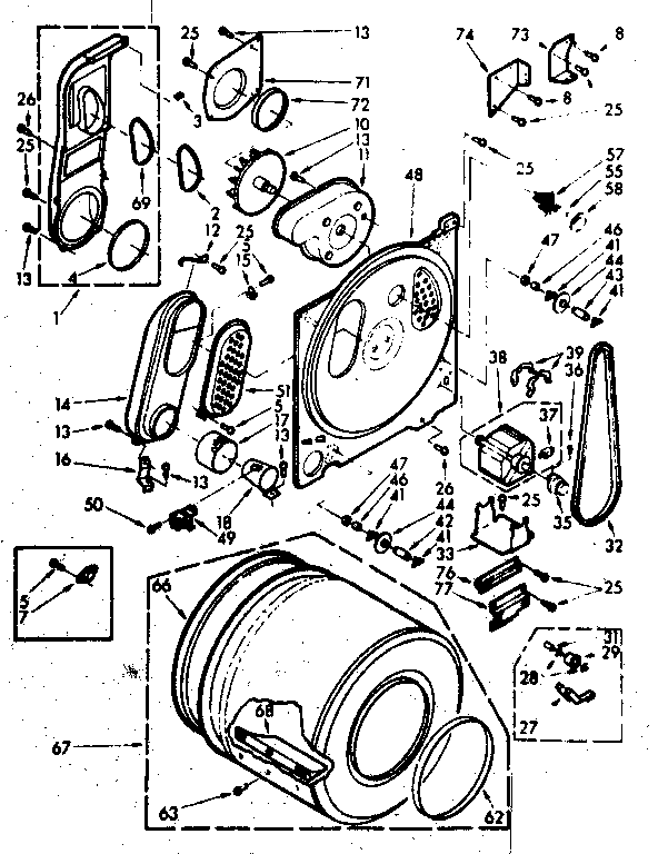 Kenmore 1106927450 bulkhead assembly diagram