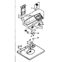 Kenmore 1106957706 top and console assembly diagram