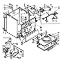 Kenmore 1106957710 cabinet assembly diagram