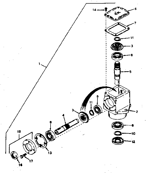 Craftsman 13181171 right angle drive head diagram