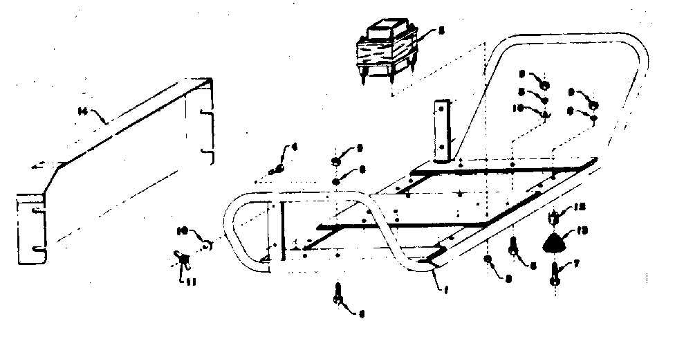 Craftsman 58032081 mounting base diagram