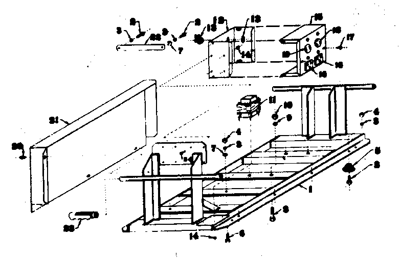 Craftsman 58032083 mounting base diagram