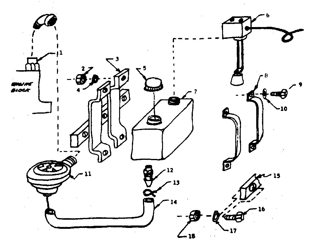 Craftsman 58032083 tank and pump assembly diagram