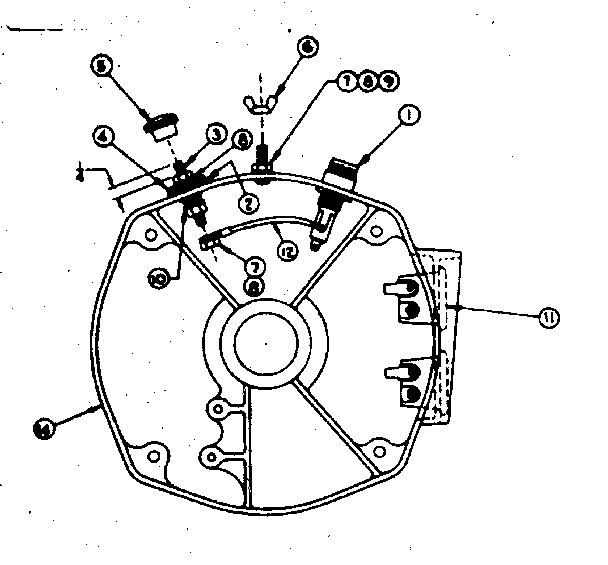 Craftsman 58057421 rear bearing carrier diagram