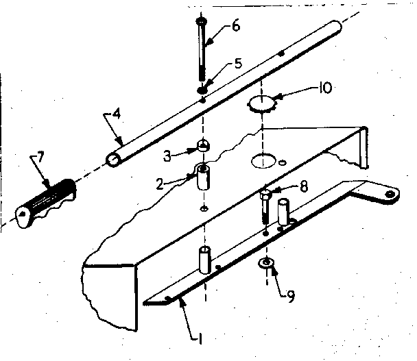 Craftsman 58057930 handle and support diagram