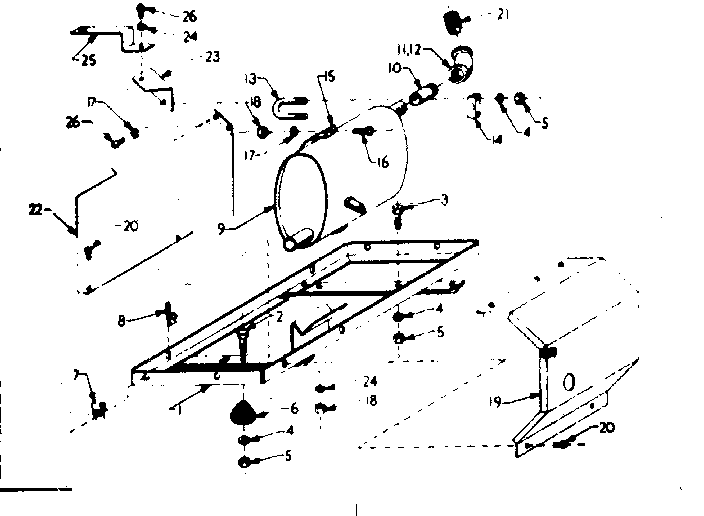 Craftsman 58057930 mounting base and muffler diagram